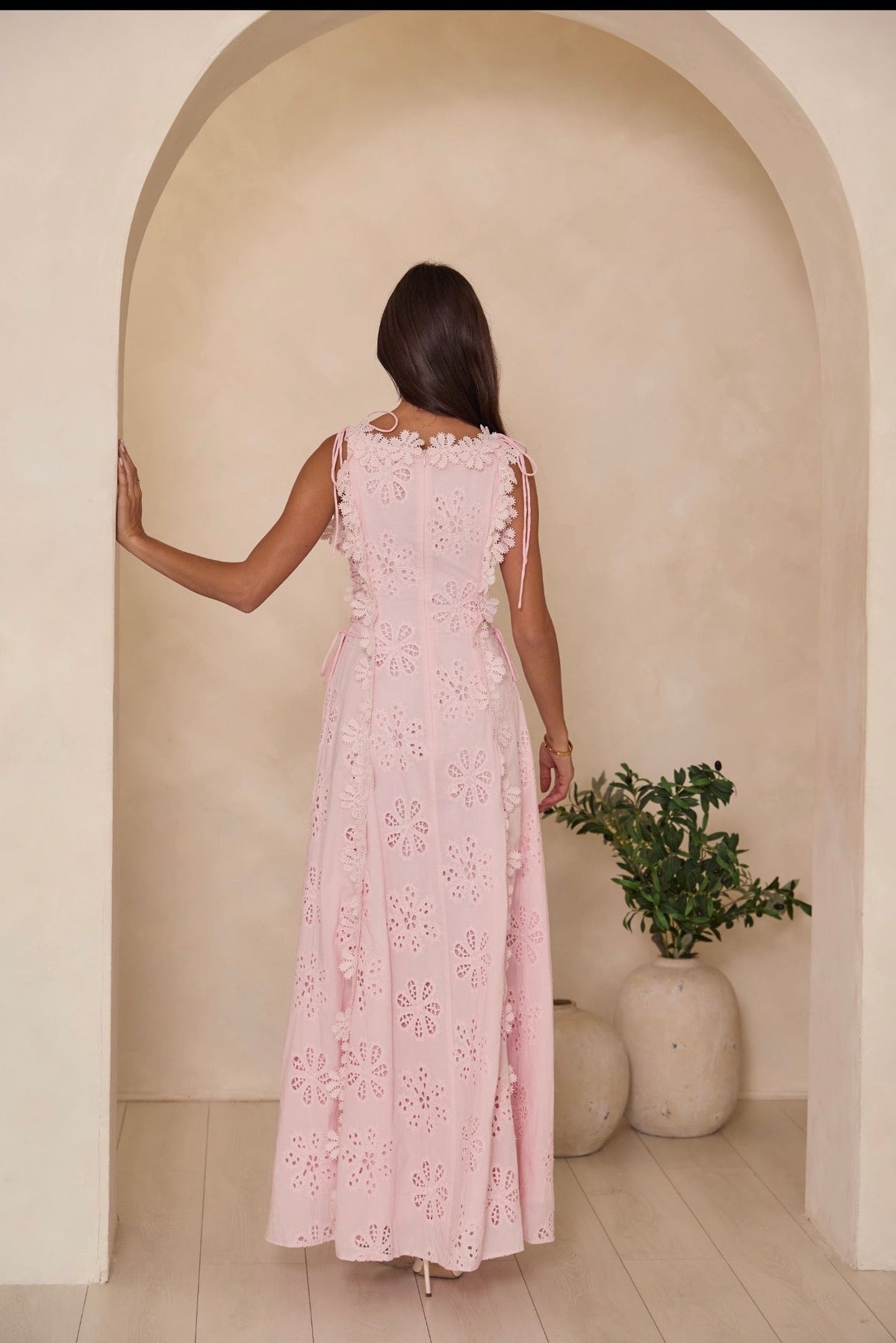 THE RIVIERIA MAXI DRESS PINK